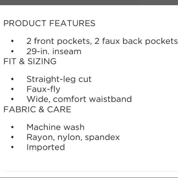 NWT Apt 9 Millennium straight leg pants 8P short - Picture 2 of 9